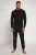 JP1880 Two-piece Pyjamas Long Sleeve and Long Trousers Black - Ropa interior - Ropa interior 2XL-8XL
