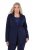 Ulla Popken 812754 Blazer de punto de Roma Azul marino - Blazers - Blazers en tallas grandes para mujer