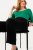 Ulla Popken 813306 Pantalón de traje ancho con cintura elástica Negro - Pantalones de tela - Pantalones anchos de tela para mujer