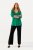 Ulla Popken 813306 Pantalón de traje ancho con cintura elástica Negro - Pantalones de tela - Pantalones anchos de tela para mujer
