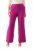 Ulla Popken 813306 Pantalón de traje ancho con cintura elástica Magenta - Pantalones de tela - Pantalones anchos de tela para mujer