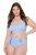 Ulla Popken 815268 Bragas de rayas Azul claro - Bragas - 