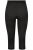 Ulla Popken 815580 Leggings de media 3/4 con protección de muslos 80 den Negro - Medias & calcetines - 