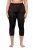 Ulla Popken 815580 Leggings de media 3/4 con protección de muslos 80 den Negro - Medias & calcetines - 