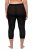 Ulla Popken 815580 Leggings de media 3/4 con protección de muslos 80 den Negro - Medias & calcetines - 