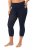 Ulla Popken 815580 Leggings de media 3/4 con protección de muslos 80 den Azul marino - Medias & calcetines - 