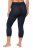 Ulla Popken 815580 Leggings de media 3/4 con protección de muslos 80 den Azul marino - Medias & calcetines - 