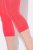 Ulla Popken 815580 Leggings de media 3/4 con protección de muslos 80 den Rojo claro - Medias & calcetines - 