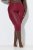 Ulla Popken 815580 Leggings de media 3/4 con protección de muslos 80 den Rojo - Medias & calcetines - 