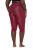 Ulla Popken 815580 Leggings de media 3/4 con protección de muslos 80 den Rojo - Medias & calcetines - 