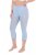 Ulla Popken 815580 Leggings de media 3/4 con protección de muslos 80 den Azul claro - Medias & calcetines - 