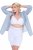 Ulla Popken 816440 Short moldeador de talle alto Blanco - Ropa moldeadora - 