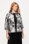 Ulla Popken 816673 Blazer oversize de jacquard con manga 3/4 Negro - Blazers - Blazers en tallas grandes para mujer