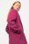 Ulla Popken 816744 Abrigo cruzado efecto lana Rosa - Abrigos - Abrigos de talla grande