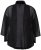 Ulla Popken 817211 Chaqueta oversize de gasa con cuello chal Negro - Chaquetas - Chaquetas para mujer en tallas grandes