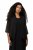 Ulla Popken 817211 Chaqueta oversize de gasa con cuello chal Negro - Chaquetas - Chaquetas para mujer en tallas grandes