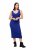 Ulla Popken 817591 Vestido de punto con cuello de pico Azul - Vestidos de punto - 