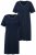Ulla Popken 819289 Camisón de manga corta pack de 2 Azul marino - Camisones - 