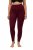 Ulla Popken 819652 Leggings de media con efecto térmico Burdeos - Medias & calcetines - 