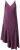 Ulla Popken 820341 Vestido de satén sin mangas con cuello de pico Burdeos - Vestidos de noche - Vestidos de fiesta de gran talla