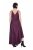 Ulla Popken 820341 Vestido de satén sin mangas con cuello de pico Burdeos - Vestidos de noche - Vestidos de fiesta de gran talla