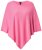 Ulla Popken 820512 Poncho de punto de mezcla de lana con cuello en V Rosa claro - Ponchos y capas - 