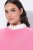 Ulla Popken 820512 Poncho de punto de mezcla de lana con cuello en V Rosa claro - Ponchos y capas - 