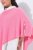 Ulla Popken 820512 Poncho de punto de mezcla de lana con cuello en V Rosa claro - Ponchos y capas - 
