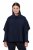 Ulla Popken 820620 Jersey poncho con cuello vuelto Azul marino - Ponchos y capas - 