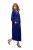 Ulla Popken 821110 Vestido de satén de manga corta con cuello de pico Azul marino - Vestidos de noche - Vestidos de fiesta de gran talla