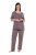 Ulla Popken 821244 Pijama de lunares Marrón - Pijamas/ropa de estar en casa - 