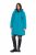 Ulla Popken 821495 Abrigo técnico Turquesa - Abrigos - Abrigos de talla grande