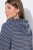 Ulla Popken 821543 Albornoz de rizo de rayas Antracita - Batas & albornoces - 