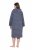Ulla Popken 821543 Albornoz de rizo de rayas Antracita - Batas & albornoces - 