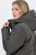 Ulla Popken 821737 Parka acolchada HYPRAR con capucha Gris oscuro jaspeado - Chaquetas - Chaquetas para mujer en tallas grandes