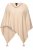 Ulla Popken Knit Pointed Hem Poncho Nature Melange - Sudaderas y hoodies - 