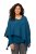Ulla Popken Knit Pointed Hem Poncho Cerulean - Sudaderas y hoodies - 