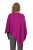 Ulla Popken Knit Pointed Hem Poncho Berry - Sudaderas y hoodies - 