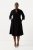 Ulla Popken 823290 Vestido midi con cuello de pico Negro - Vestidos midi - Vestidos midi de talla grande