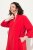 Ulla Popken 823290 Vestido evasé con bolsillos Rojo - Vestidos midi - Vestidos midi de talla grande