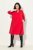 Ulla Popken 823290 Vestido evasé con bolsillos Rojo - Vestidos midi - Vestidos midi de talla grande