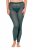 Ulla Popken 823383 Leggings de media de lunares Verde oliva - Medias & calcetines - 