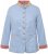 Ulla Popken 823538 Blazer de mezcla de lino con cuello alto Azul claro - Blazers - Blazers en tallas grandes para mujer