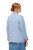 Ulla Popken 823538 Blazer de mezcla de lino con cuello alto Azul claro - Blazers - Blazers en tallas grandes para mujer