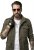 JP1880 Field Jacket with Badges Vintage Look TALL Moss Green - TALL chaquetas - Chaquetas TALL para hombre alto