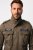 JP1880 Field Jacket with Badges Vintage Look TALL Moss Green - TALL chaquetas - Chaquetas TALL para hombre alto