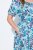 Ulla Popken 824966 Vestido camisero de flores Azul marino - Vestidos camiseros - 