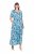 Ulla Popken 824966 Vestido camisero de flores Azul marino - Vestidos camiseros - 