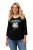 Ulla Popken Horticultural Graphic Floral Tee Black - Camisetas estampadas para mujer - 