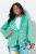 Ulla Popken 826161 Blazer texturizado Verde - Blazers - Blazers en tallas grandes para mujer